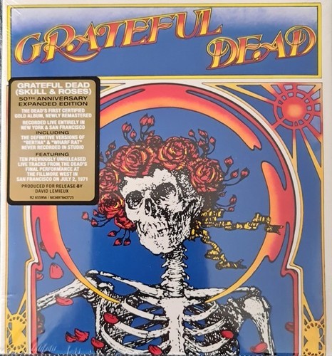 Grateful dead skull roses - &,