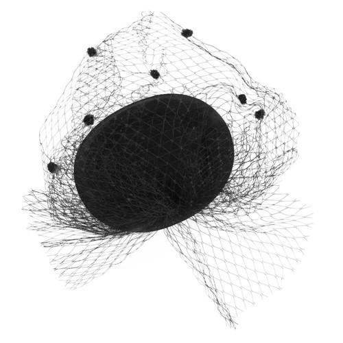 Women black woolen hat - woolen,