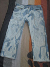 EF MENS HIDDEN REAR ZIP LEVI SKINHEAD BLEACHERS  JEANS     FETISH   38" WAIST