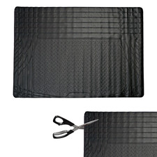 UNIVERSAL CAR BOOT LINER MAT HEAVY DUTY RUBBER NON SLIP LARGE 120 X 80 CM