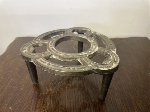 Antique celtic metal trivet - antique,