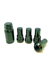 Black Locking Nuts For Ford transit Custom 2013  22 40mm Long Alloy wheel x 4