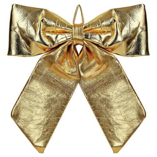 Extra large gold christmas bow - large,