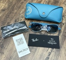 Ray-Ban RB9052S New Wayfarer Kids The Little Mermaid Transparent Blue *No Box*