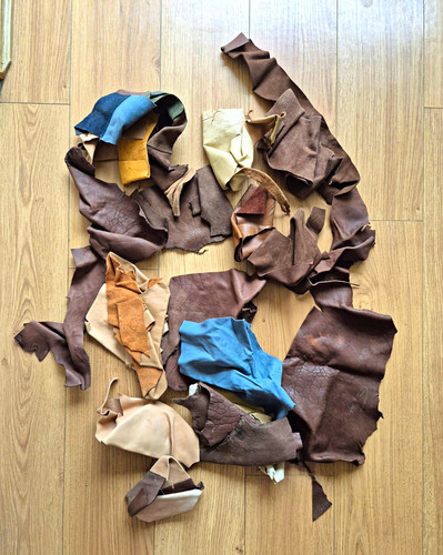Leather remnants offcuts - remnants,