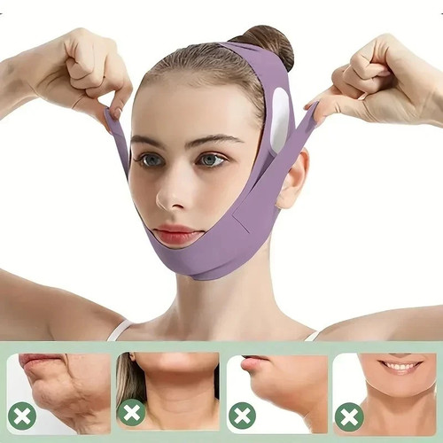 Face line slim chin cheek - chin,
