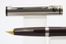 Vintage HERO No. 240 Extra Fine Burgundy Fountain Pen, CT