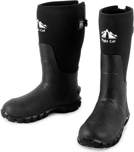 Night cat neoprene wellies - cat,