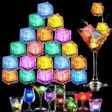 1-96Pcs LED Ice Cubes Light Up