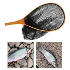 Fly fishing net wood - wood, frame