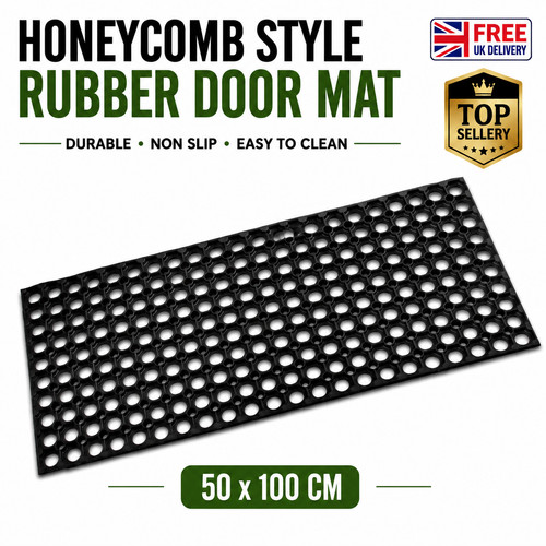 Rubber door mat - duty, non