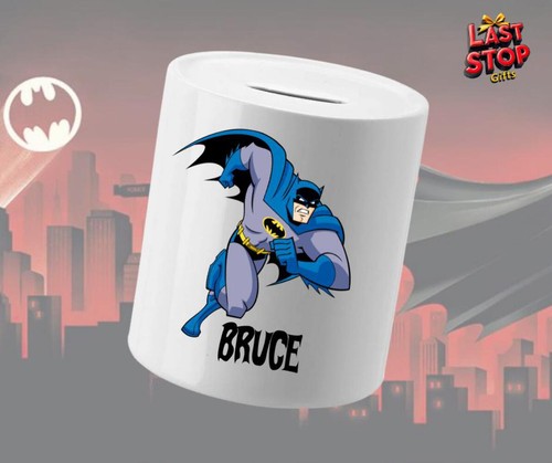 Batman piggy bank - batman, personalised