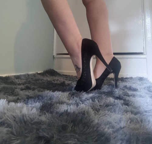 Next black glitter court - black, heels