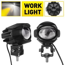 2pcs 3'' LED Driving Work lights Fog Spot White Beam Lamps ATV SUV Truck Boat Uk