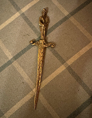 Vintage brass sword dagger - brass, sword/dagger