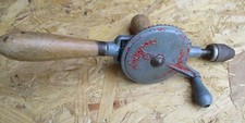 12" Fleetwood Clipper Three Jaw Hand Drill - Made in England - Vintage Retro