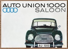 AUTO UNION 1000 Car Sales