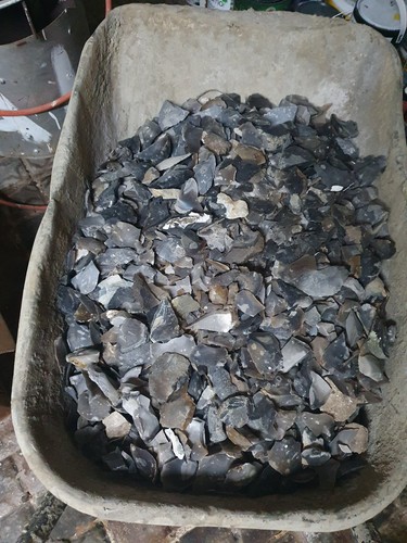 Norfolk flint flakes - norfolk,