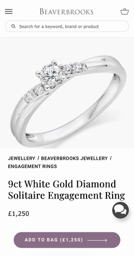Beaverbrooks carat white - beaverbrooks, 9