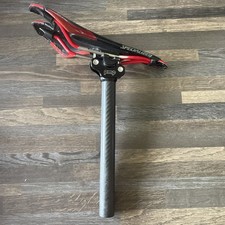 PMP Carbon Seat Post With Specialized Toupe Seat See Description