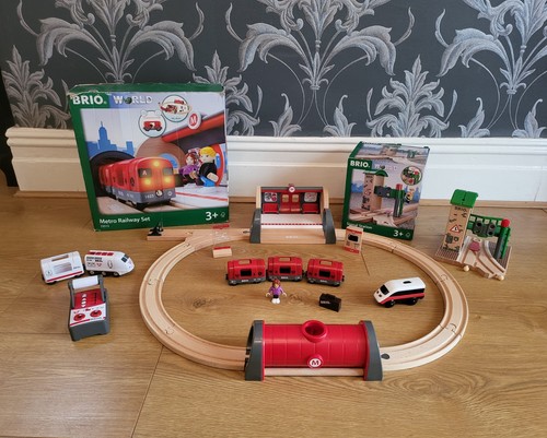 Brio metro railway train - brio, set