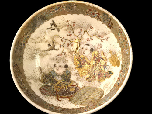 Meji japanese satsuma - meji, hand