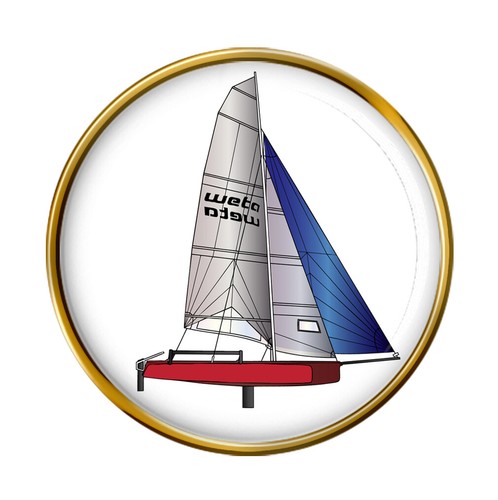Laser dinghy pin badge - dinghy,