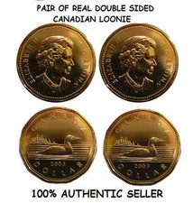 PAIR OF REAL DOUBLE SIDED