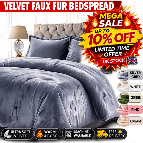 Velvet quilted bedspread bed - bedspread,