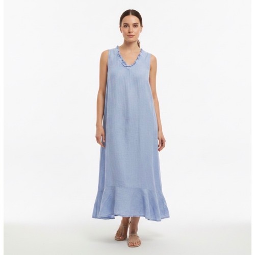 Francesca bettini linen midi - linen,