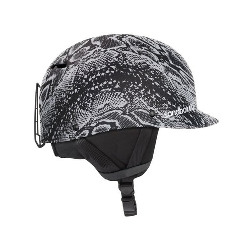 Peaked snowboard helmet - snowboard, medium
