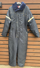 Mens Vintage WALLS down insulated Ski snow suit navy blue size Large Reg 42/44"