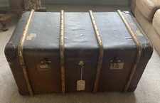 Steamer Trunk Suitcase Coffee