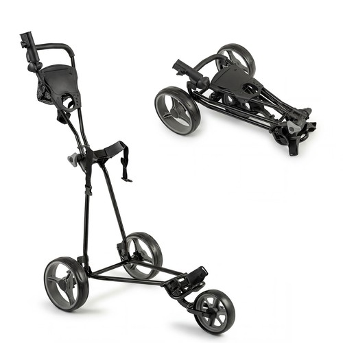 Folding golf pull trolley - golf,