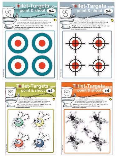 Toilet targets 4cm vinyl - toilet,