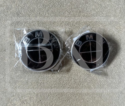 Black boot and bonnet badges - and,