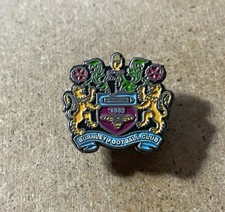 BURNLEY VINTAGE ENAMEL CREST