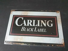 Carling Black Label Metal Sign