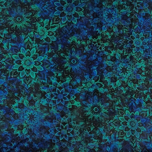 Wide dancing dahlias - 45",