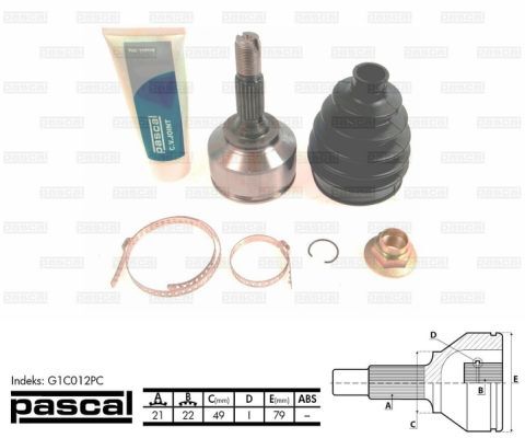 Joint kit drive - kit,, shaft