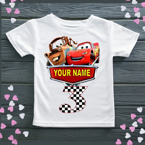 Disney cars shirt lightning - cars, t-shirt