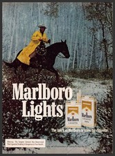 Marlboro Lights 1980s Magazine