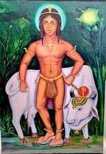 Krishna and cow correlating to