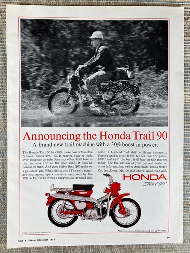 Honda trail motorcycle 1964 - honda,