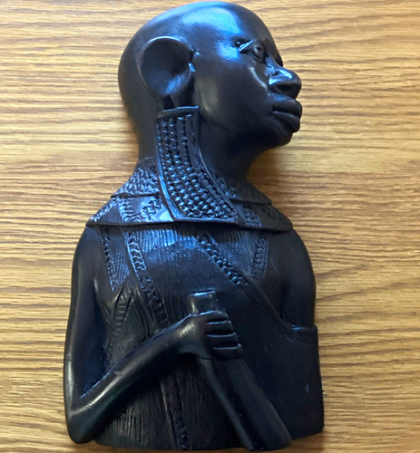 African carved figure relief - african,