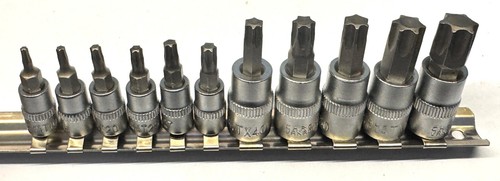 11pc torx star socket set - 11pc, 3/8