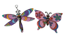 2 x Colourful pink Butterfly &