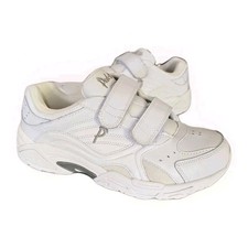 Men's White Leather Easy Closure PED-LITE  AUSTIN Shoes US Size 8.5XW