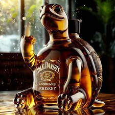 Turtle whiskey bottle unique - whiskey,
