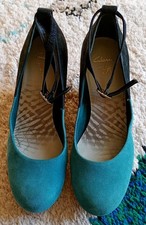 Clarks Turquoise Blue Suede